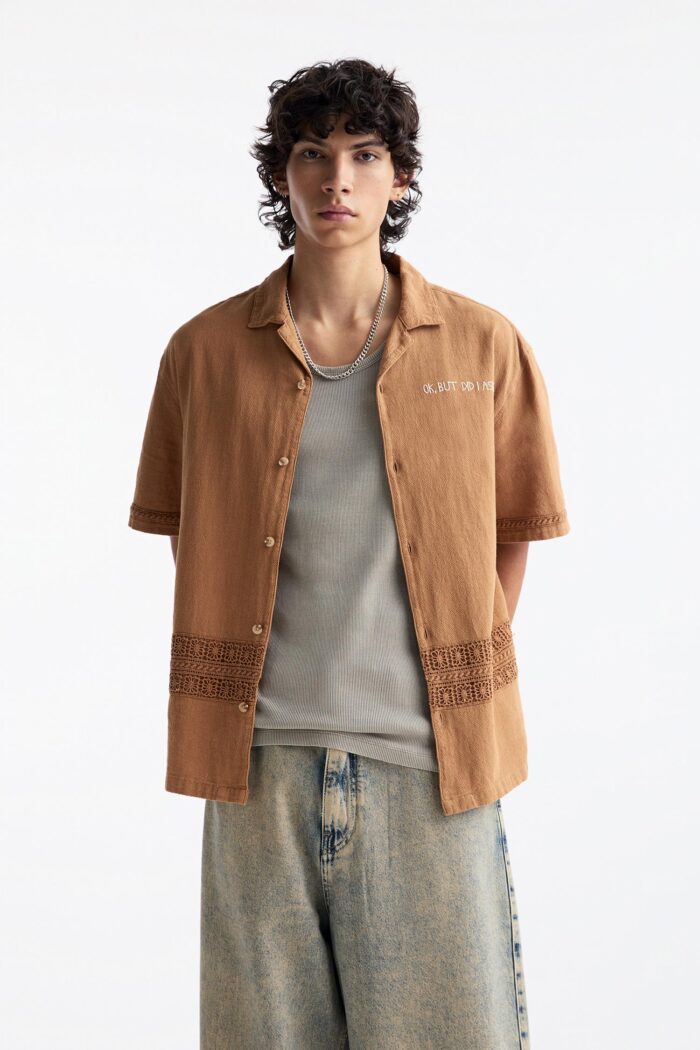 EMBROIDERED SHORT SLEEVE SHIRT - Image 2