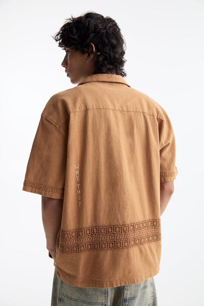 EMBROIDERED SHORT SLEEVE SHIRT - Image 3
