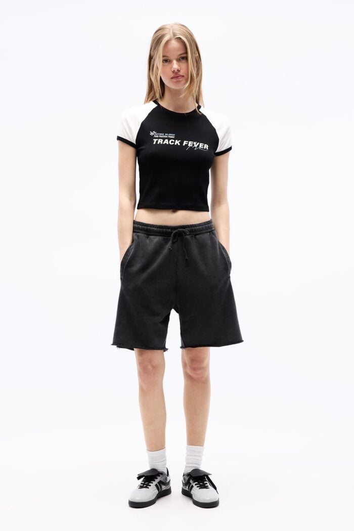 CROPPED SHORT SLEEVE T-SHIRT - Image 4